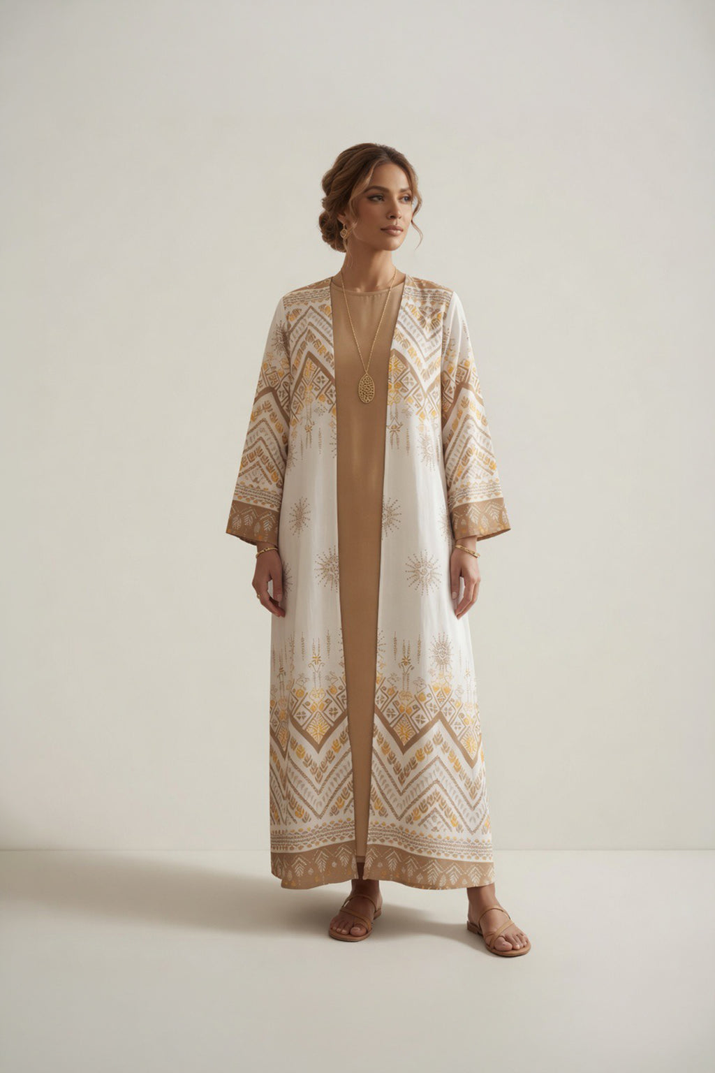 ABAYA ZIG-ZAG PRINT