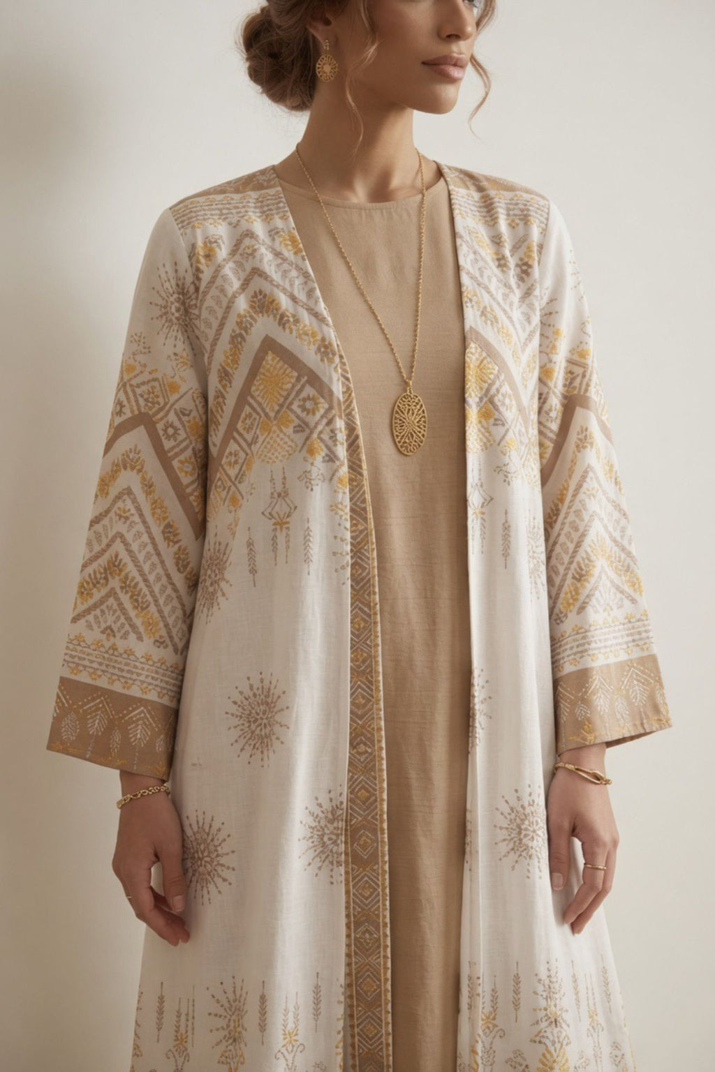 ABAYA ZIG-ZAG PRINT