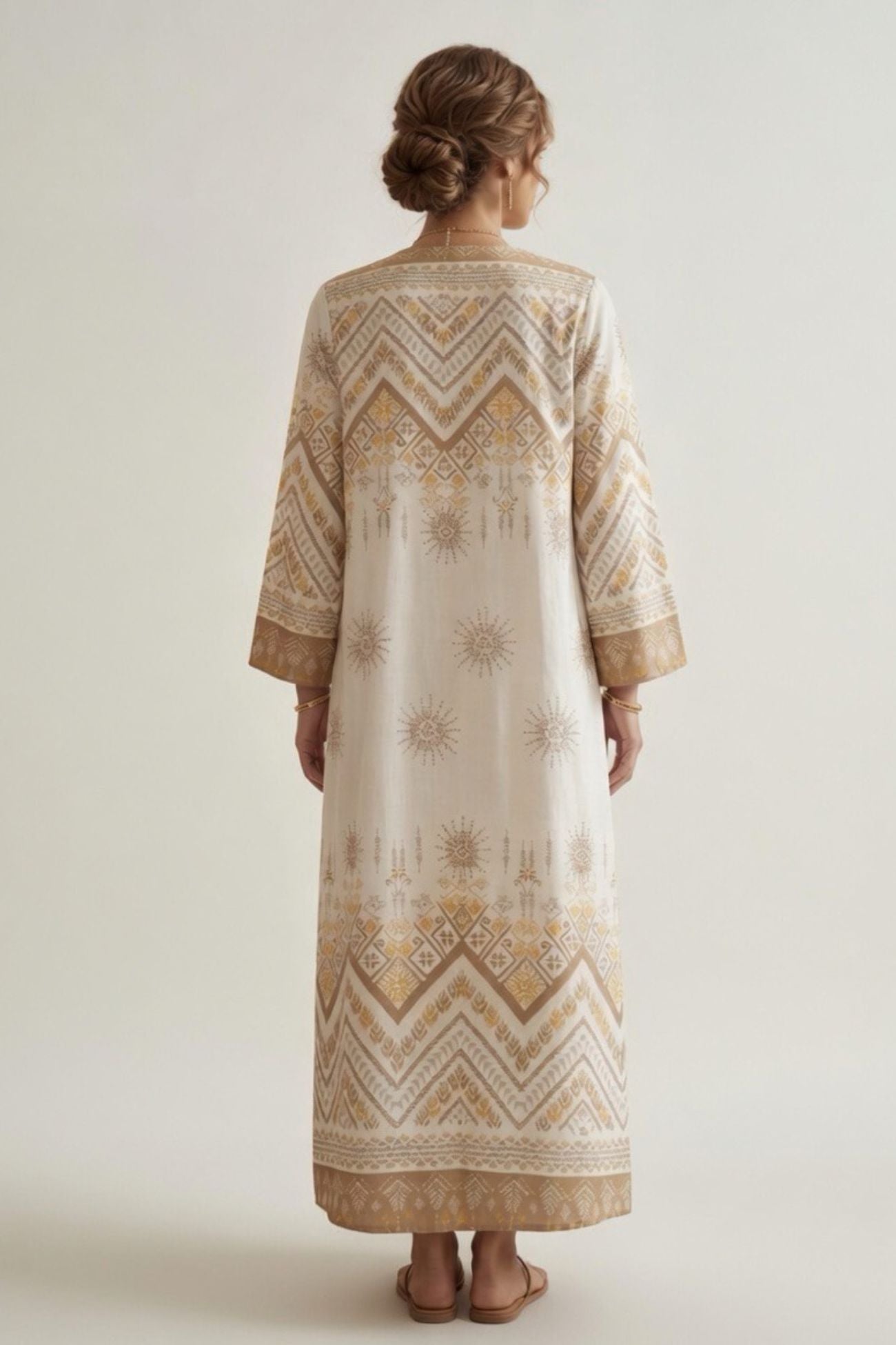 ABAYA ZIG-ZAG PRINT