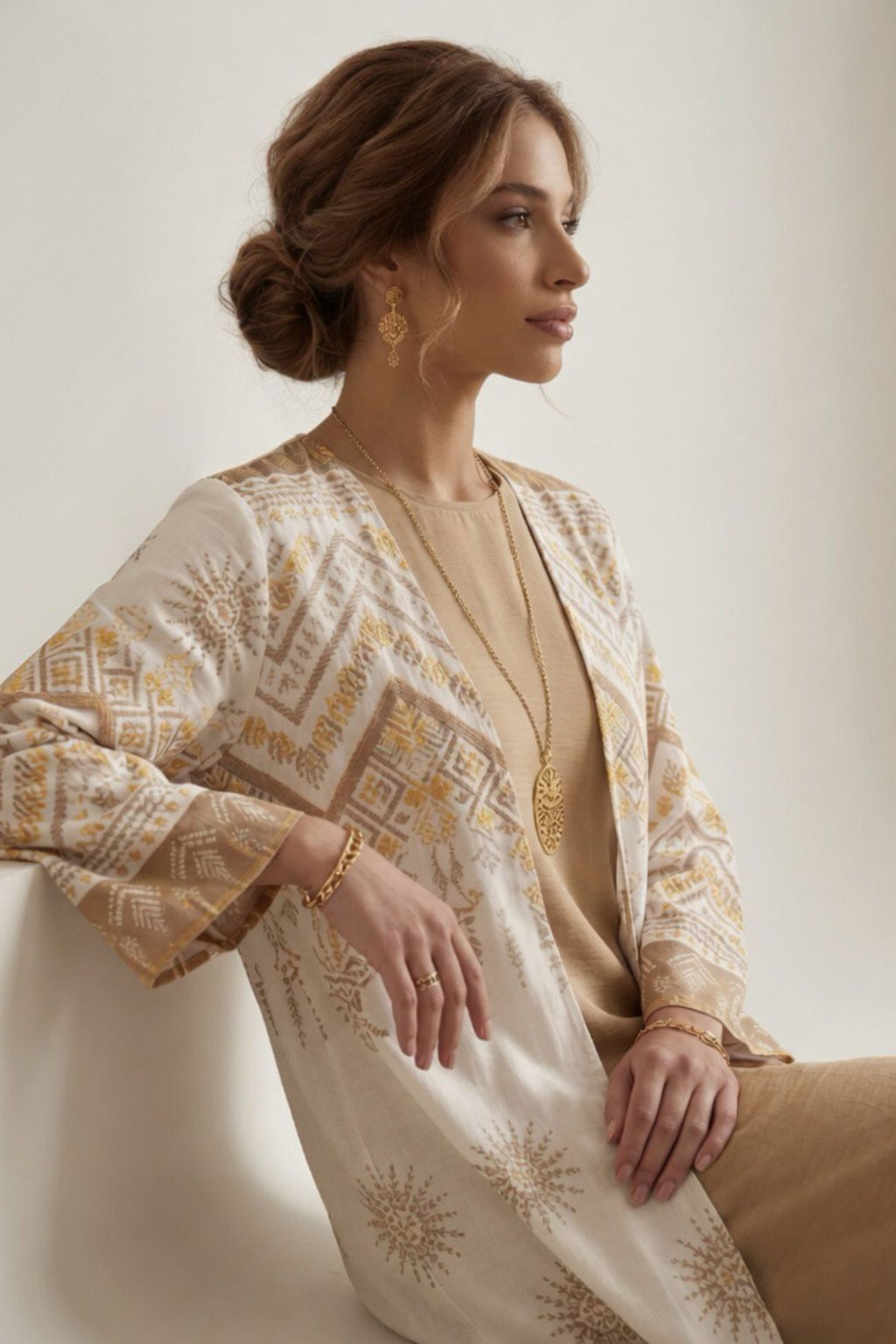 ABAYA ZIG-ZAG PRINT