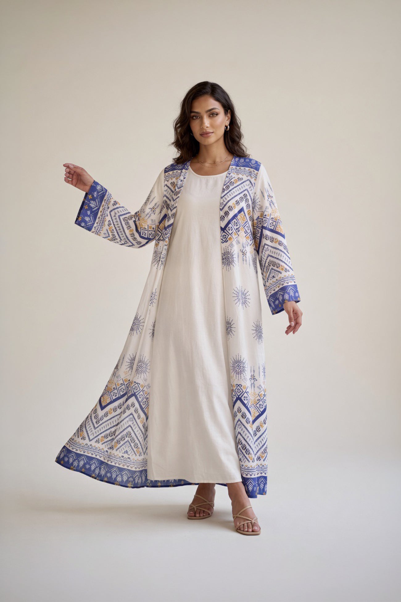 ABAYA ZIG-ZAG PRINT