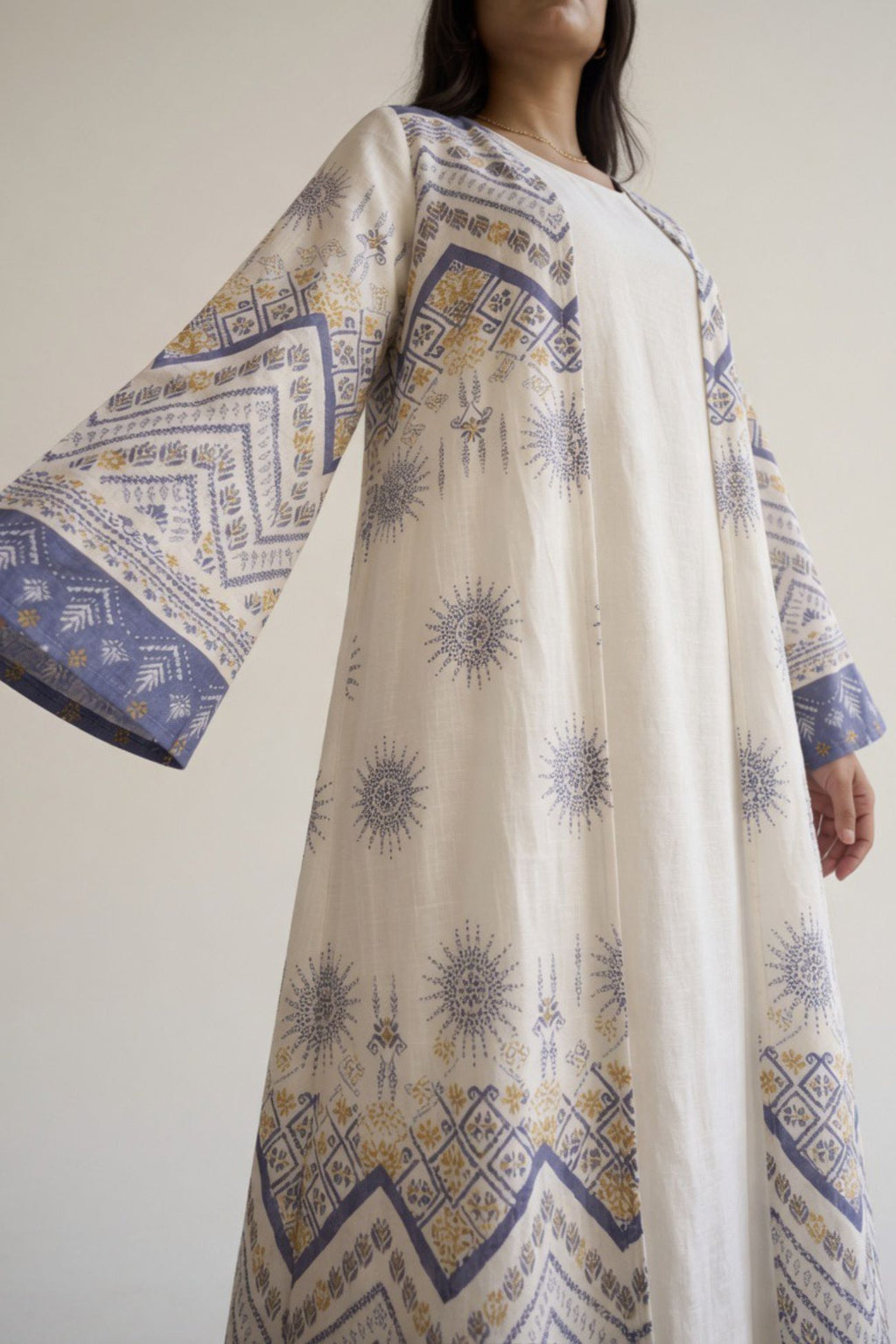 ABAYA ZIG-ZAG PRINT