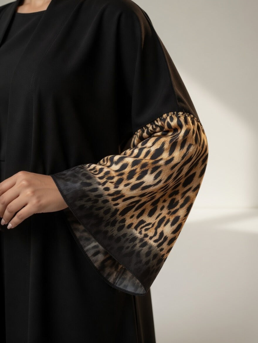 ABAYA LEOPARD DESIGN