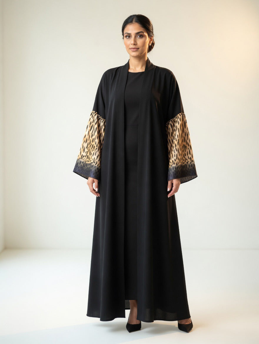 ABAYA LEOPARD DESIGN