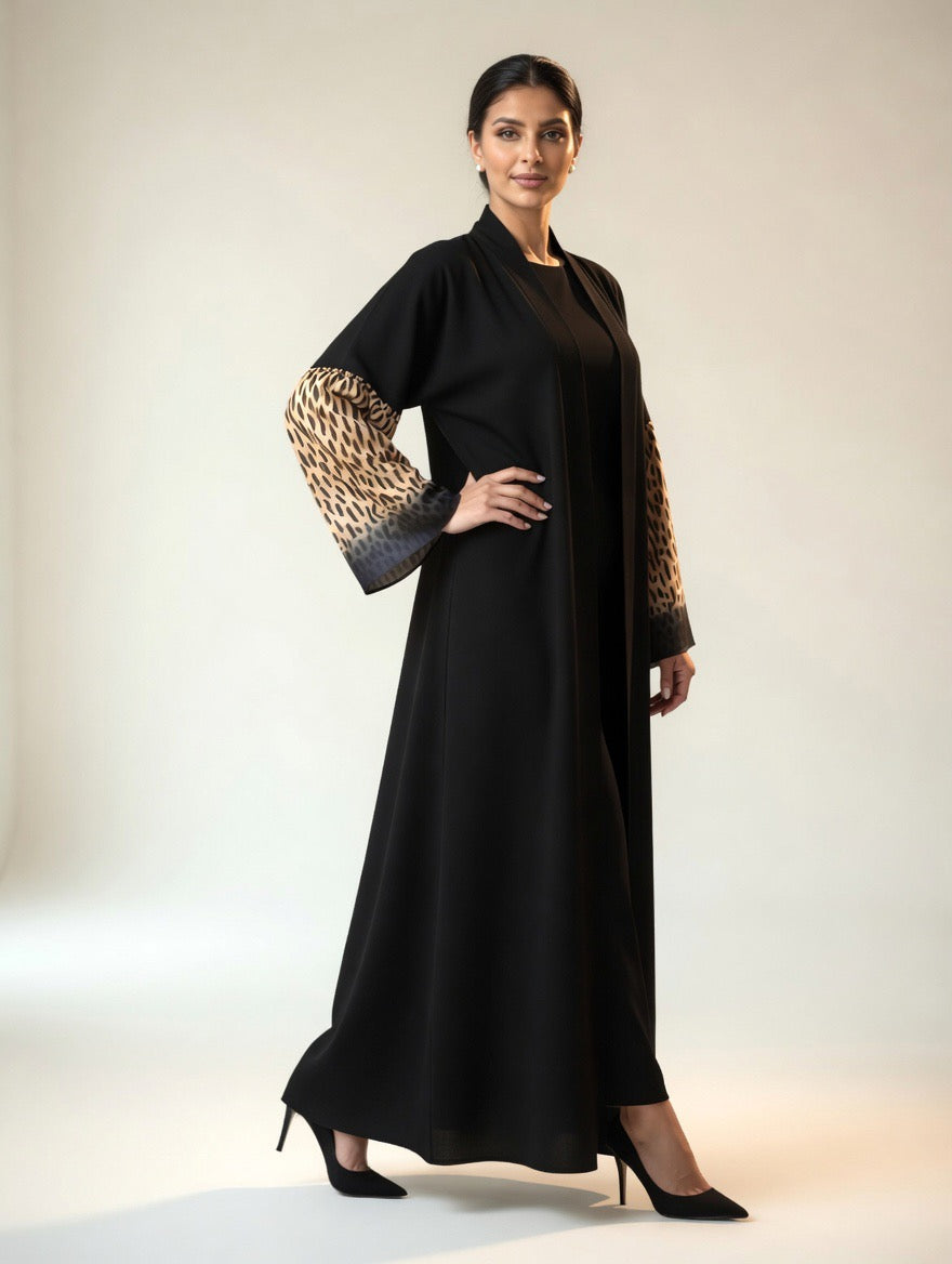 ABAYA LEOPARD DESIGN