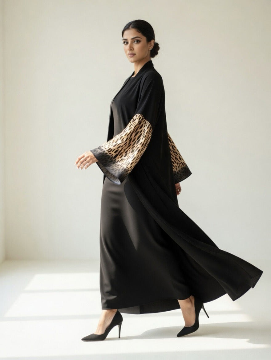 ABAYA LEOPARD DESIGN