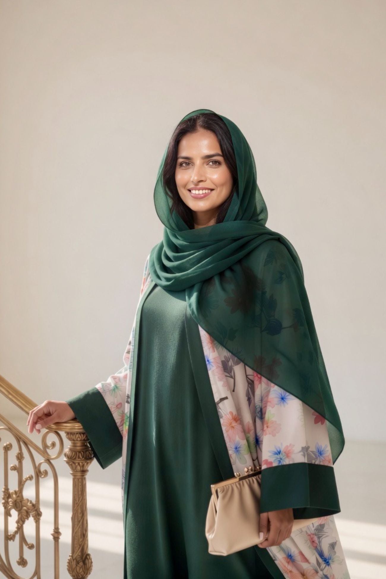 ABAYA FLOWERS DESIGN