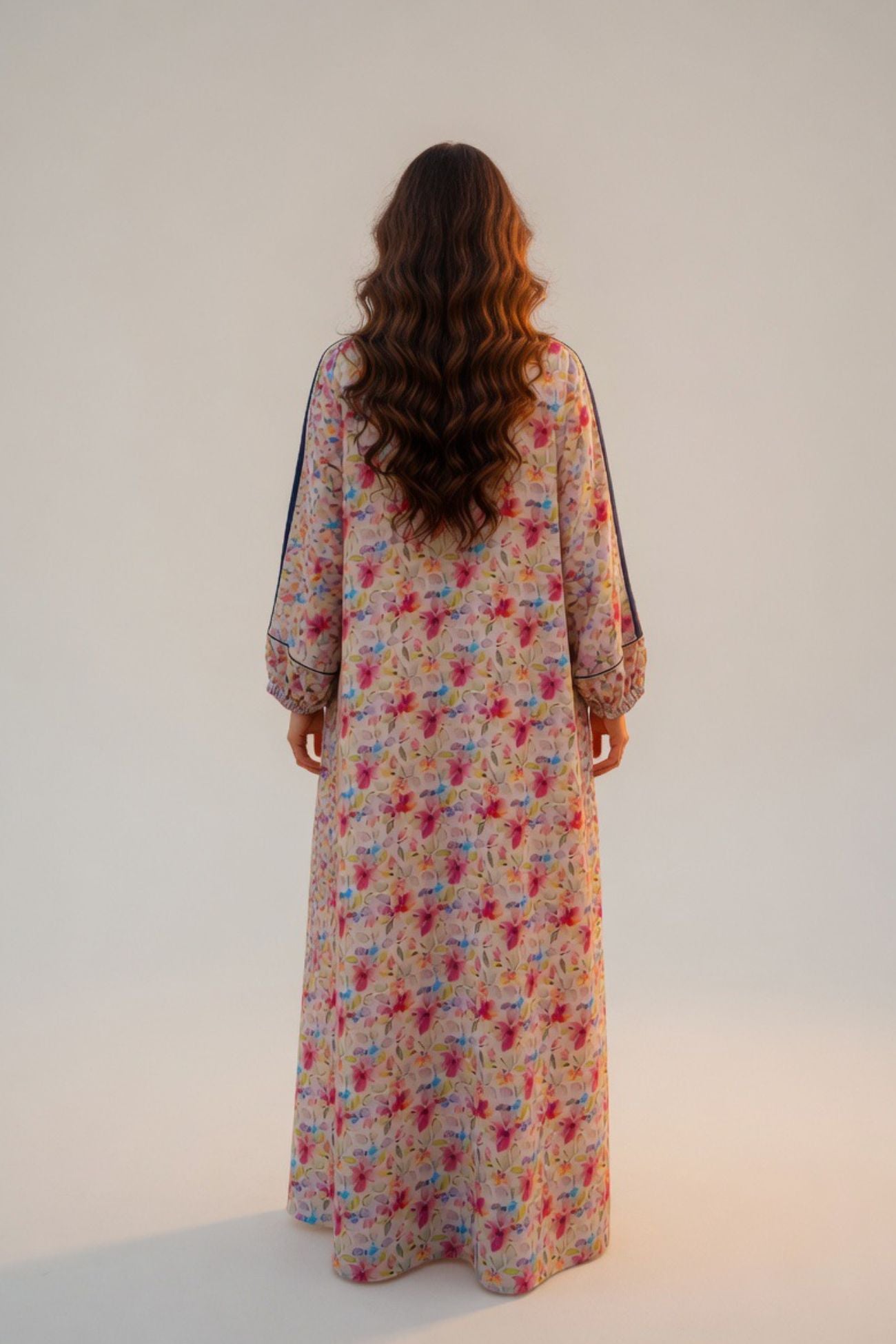 ABAYA BACK DESIGN FLOWERS