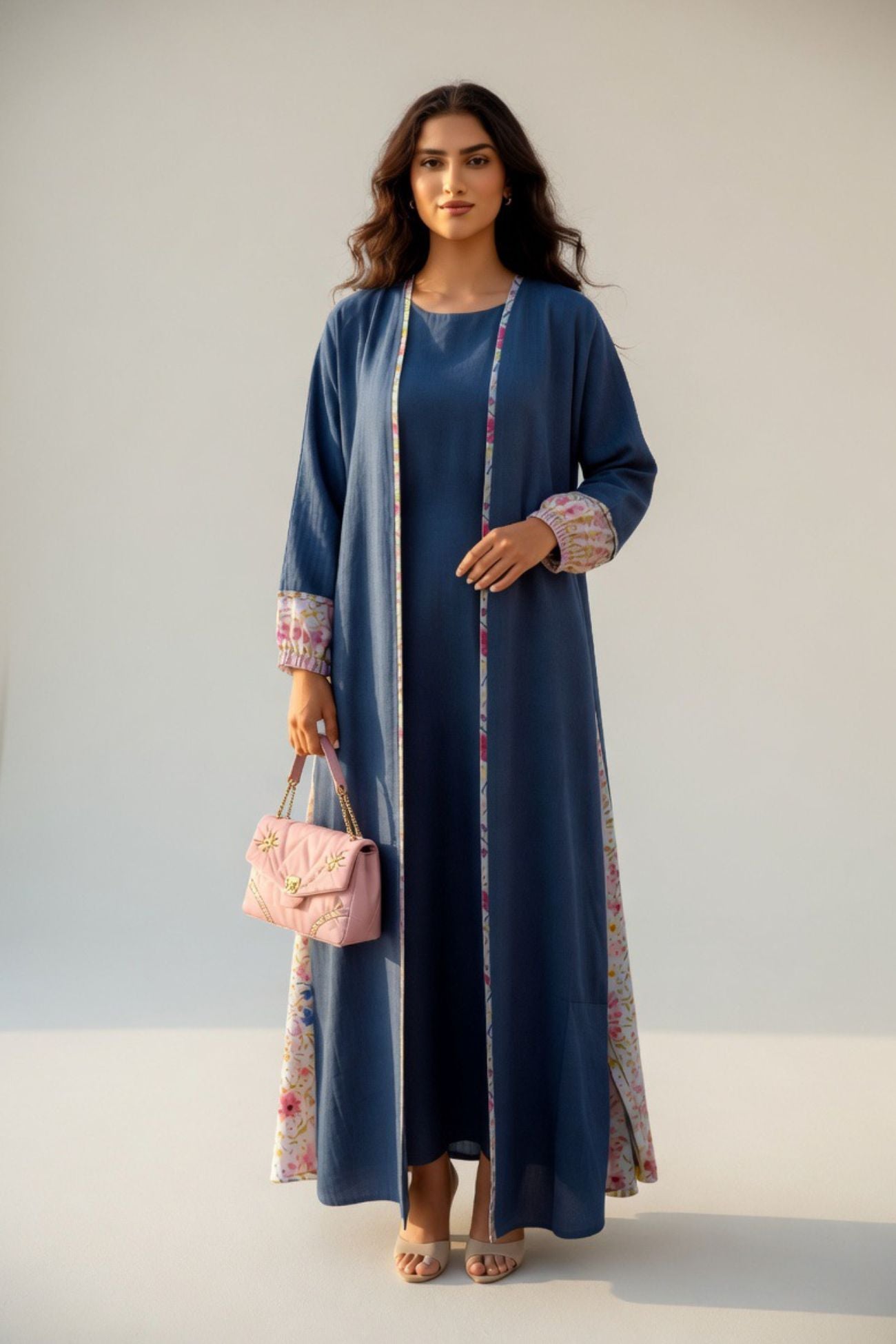 ABAYA BACK DESIGN FLOWERS