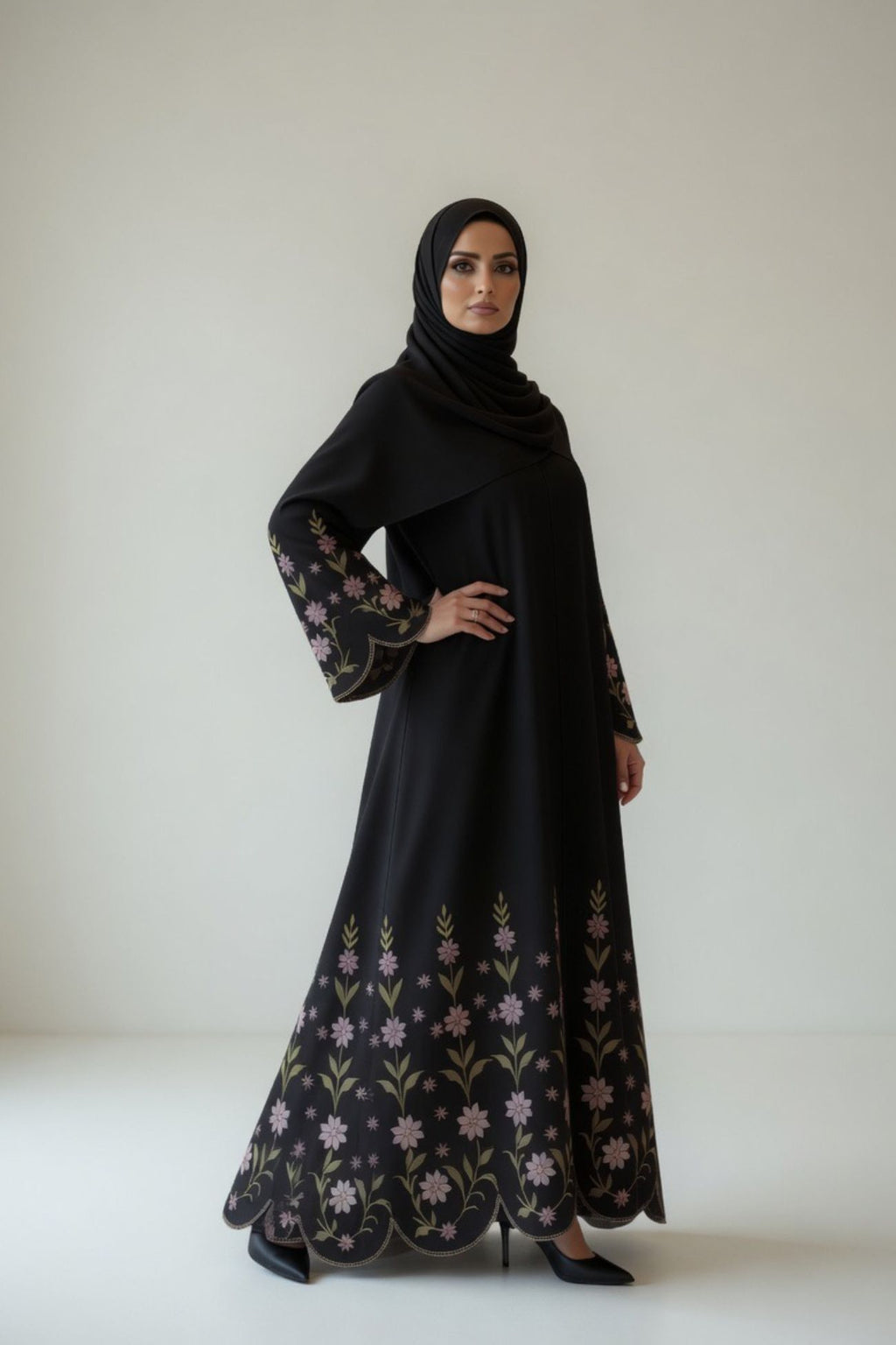 Abaya Embroidery Design