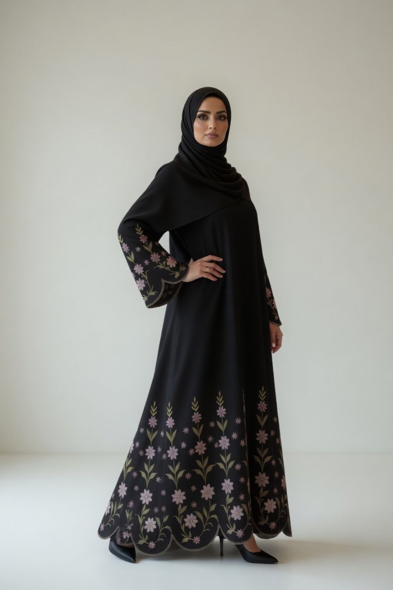 Abaya Embroidery Design