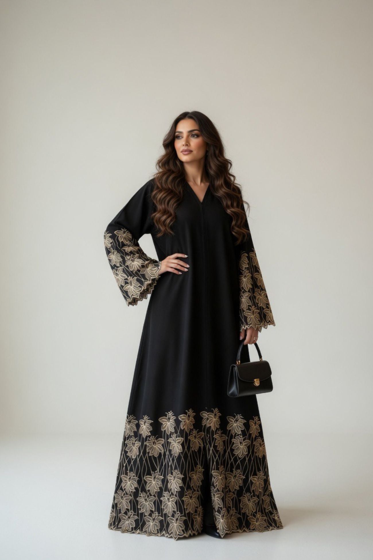 Abaya Embroidery Design
