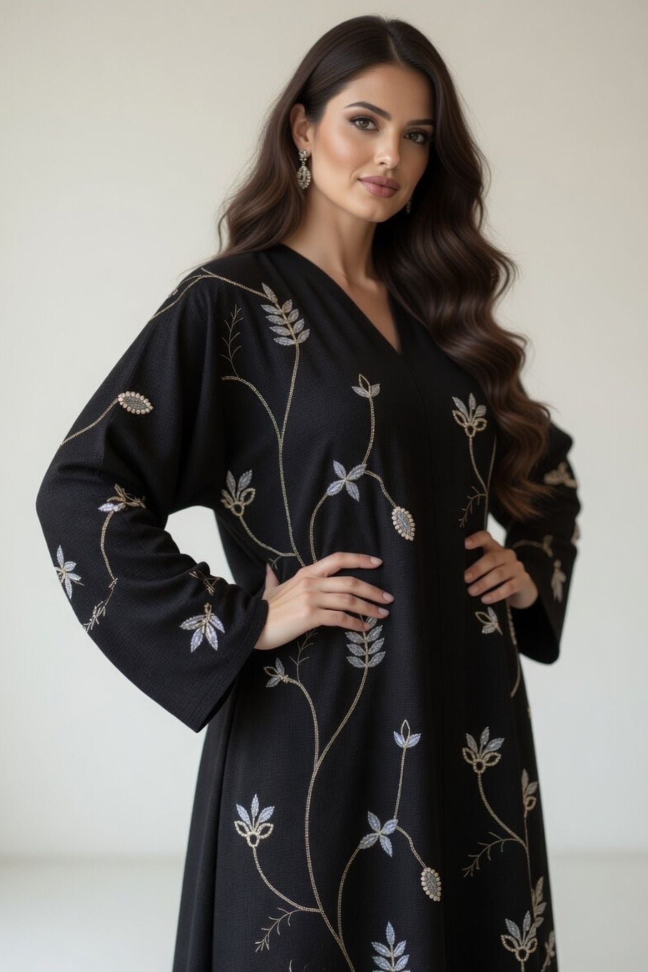 Abaya Embroidery Design