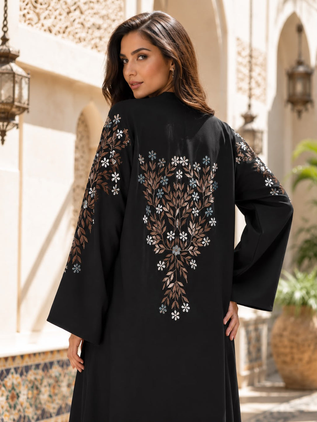 ABAYA EMBROIDERY DESIGN