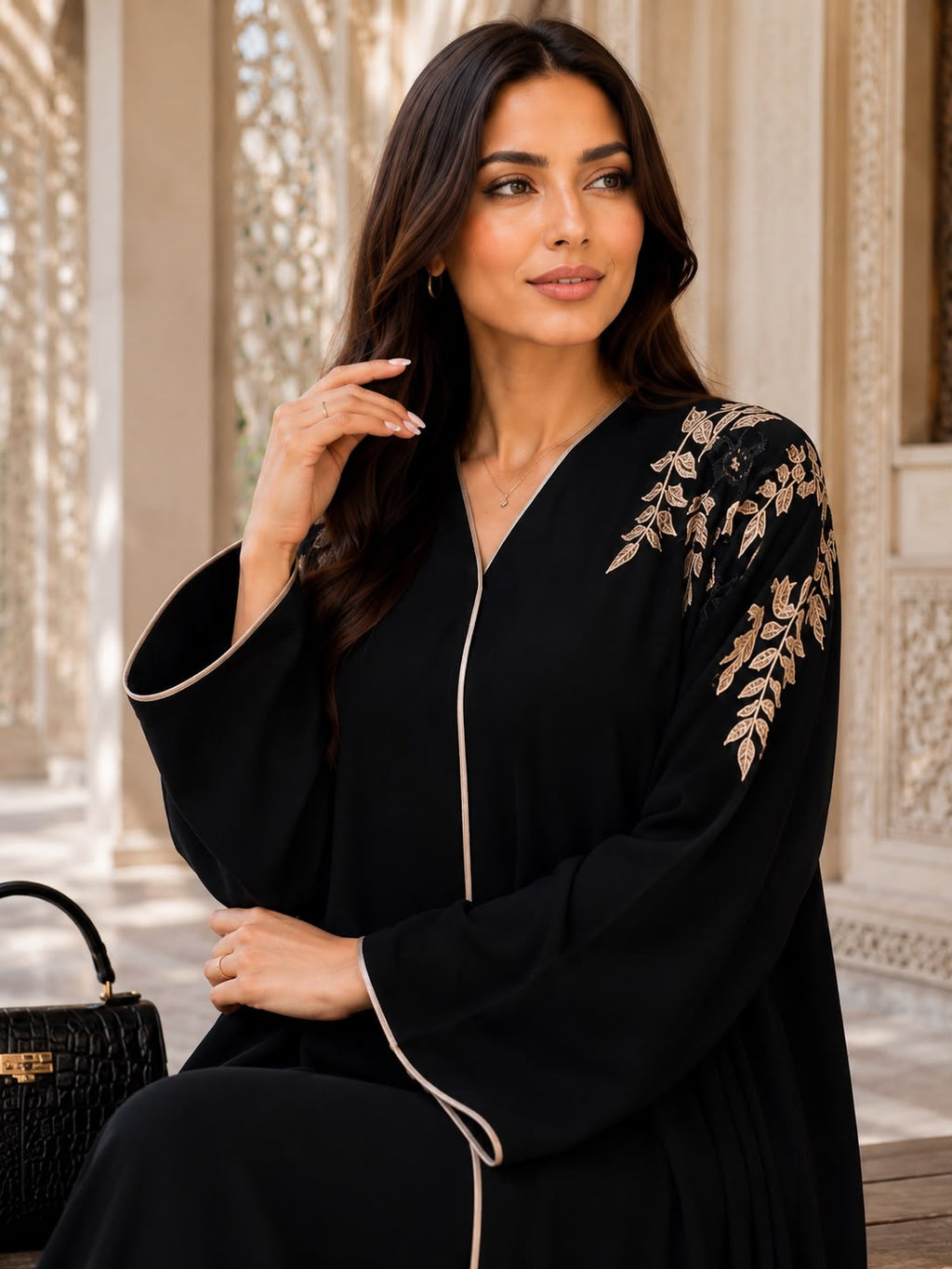 ABAYA EMBROIDERY DESIGN