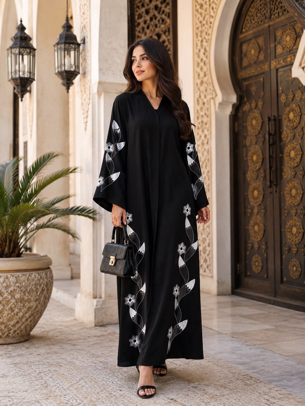 ABAYA EMBROIDERY DESIGN