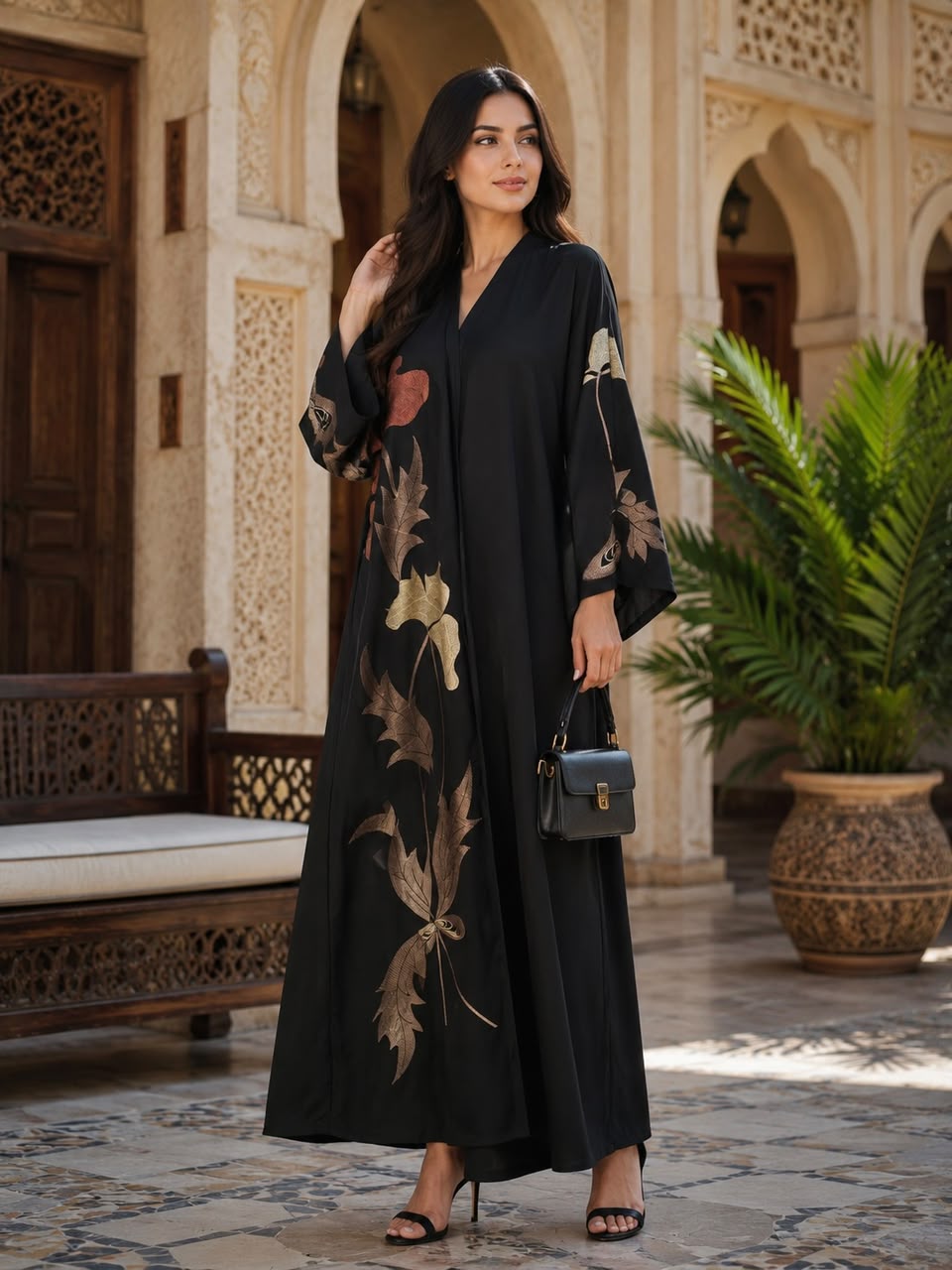 ABAYA EMBROIDERY DESIGN
