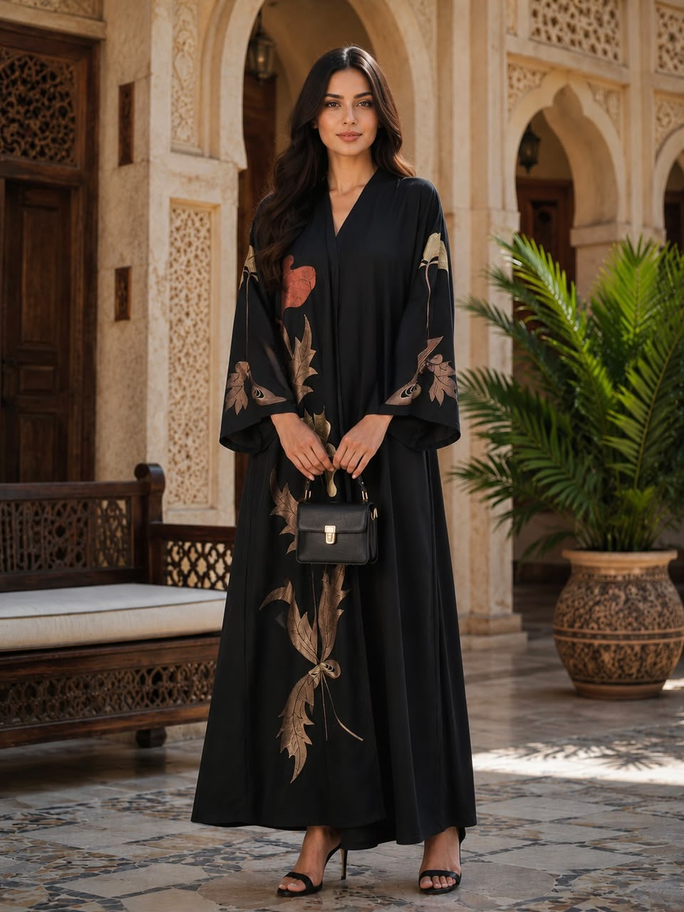 ABAYA EMBROIDERY DESIGN