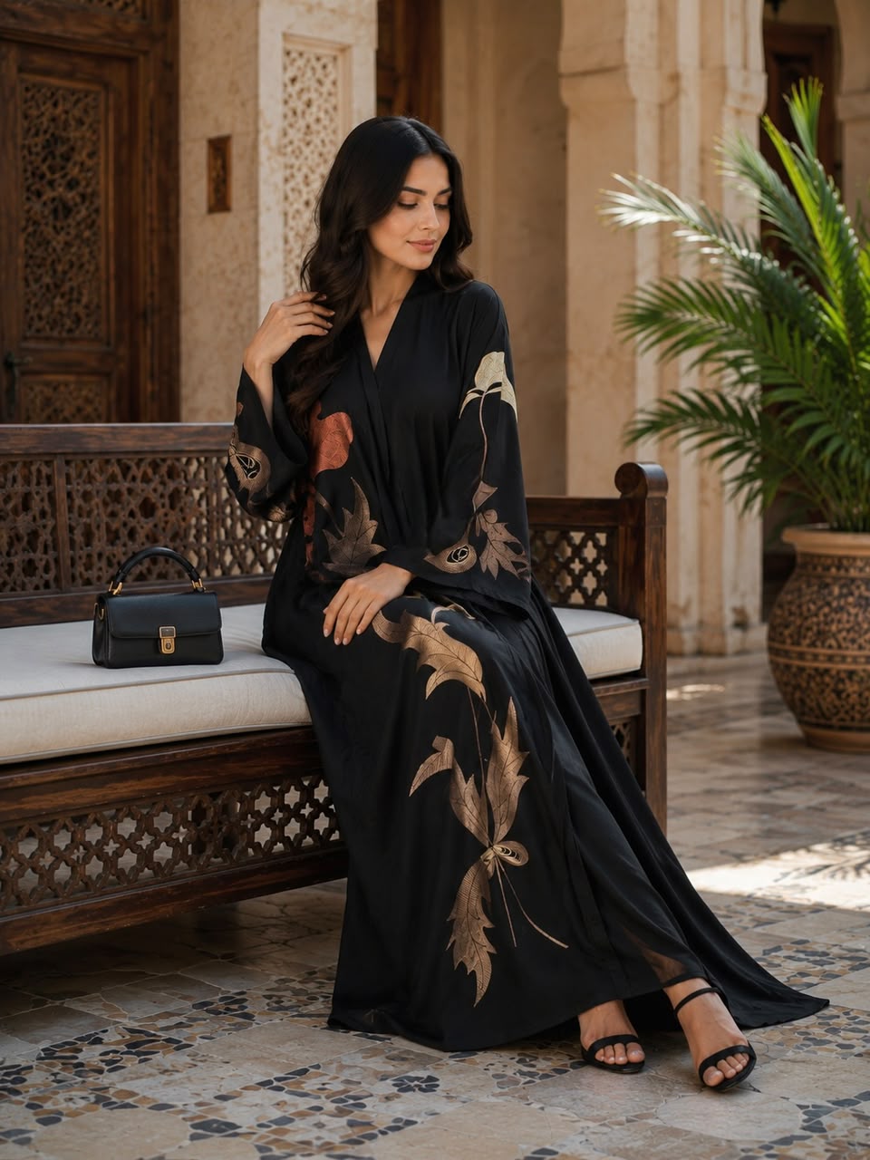 ABAYA EMBROIDERY DESIGN