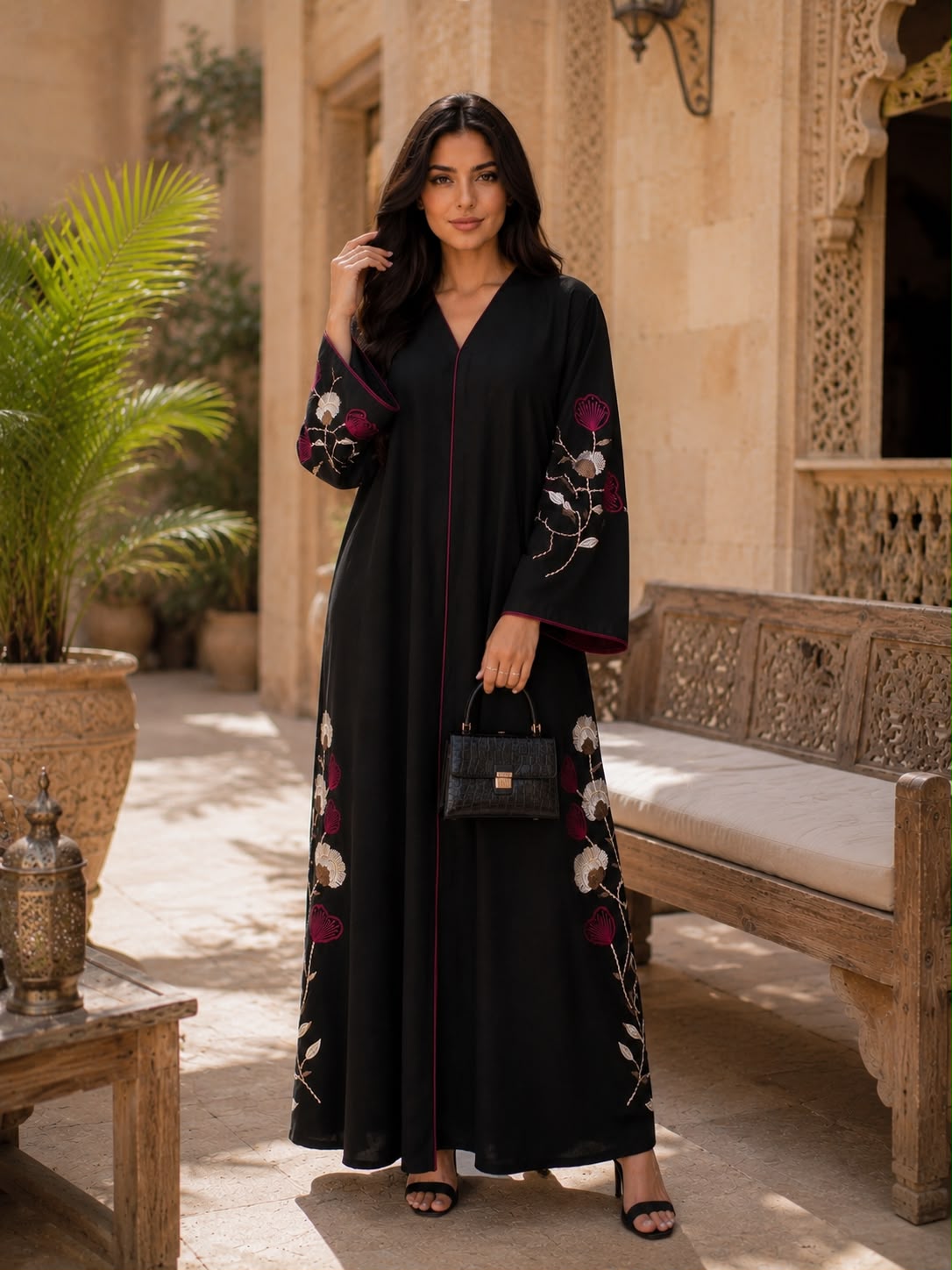 ABAYA EMBROIDERY DESIGN