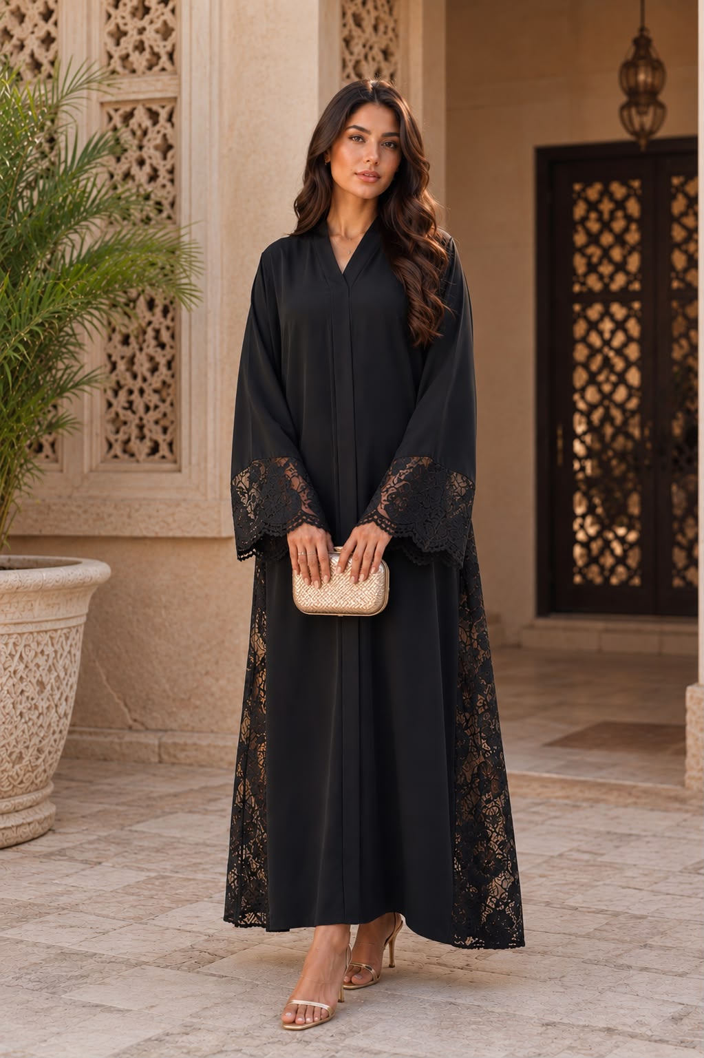 ABAYA CRISTAL LACE