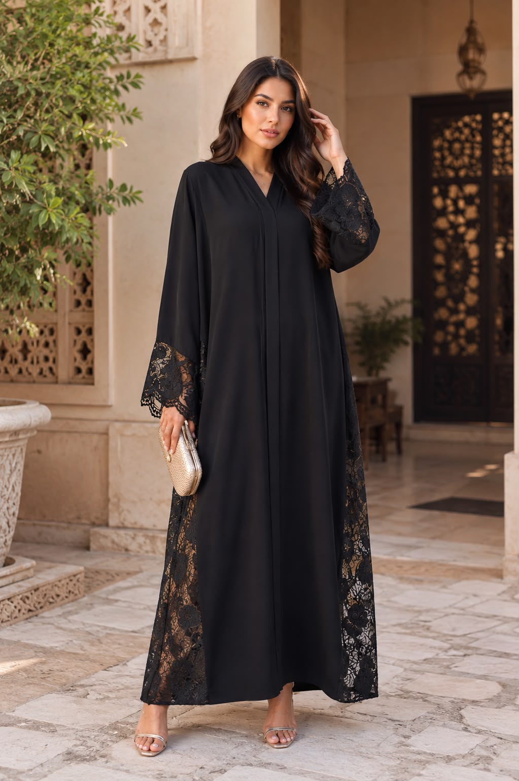 ABAYA CRISTAL LACE