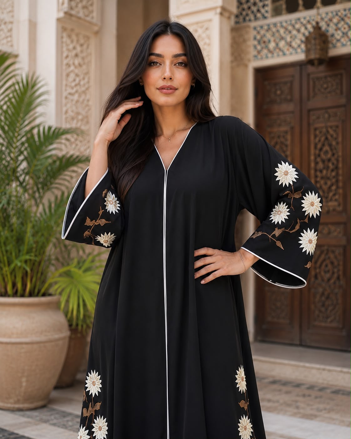 ABAYA EMBROIDERY DESIGN