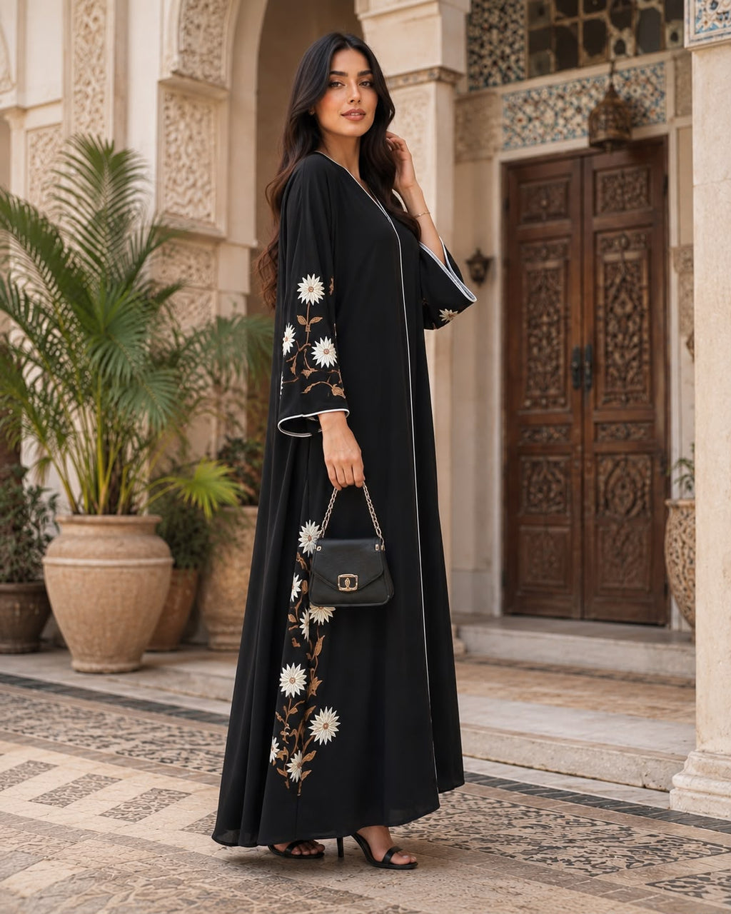 ABAYA EMBROIDERY DESIGN