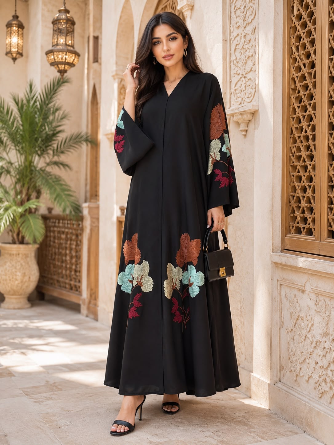 ABAYA EMBROIDERY DESIGN