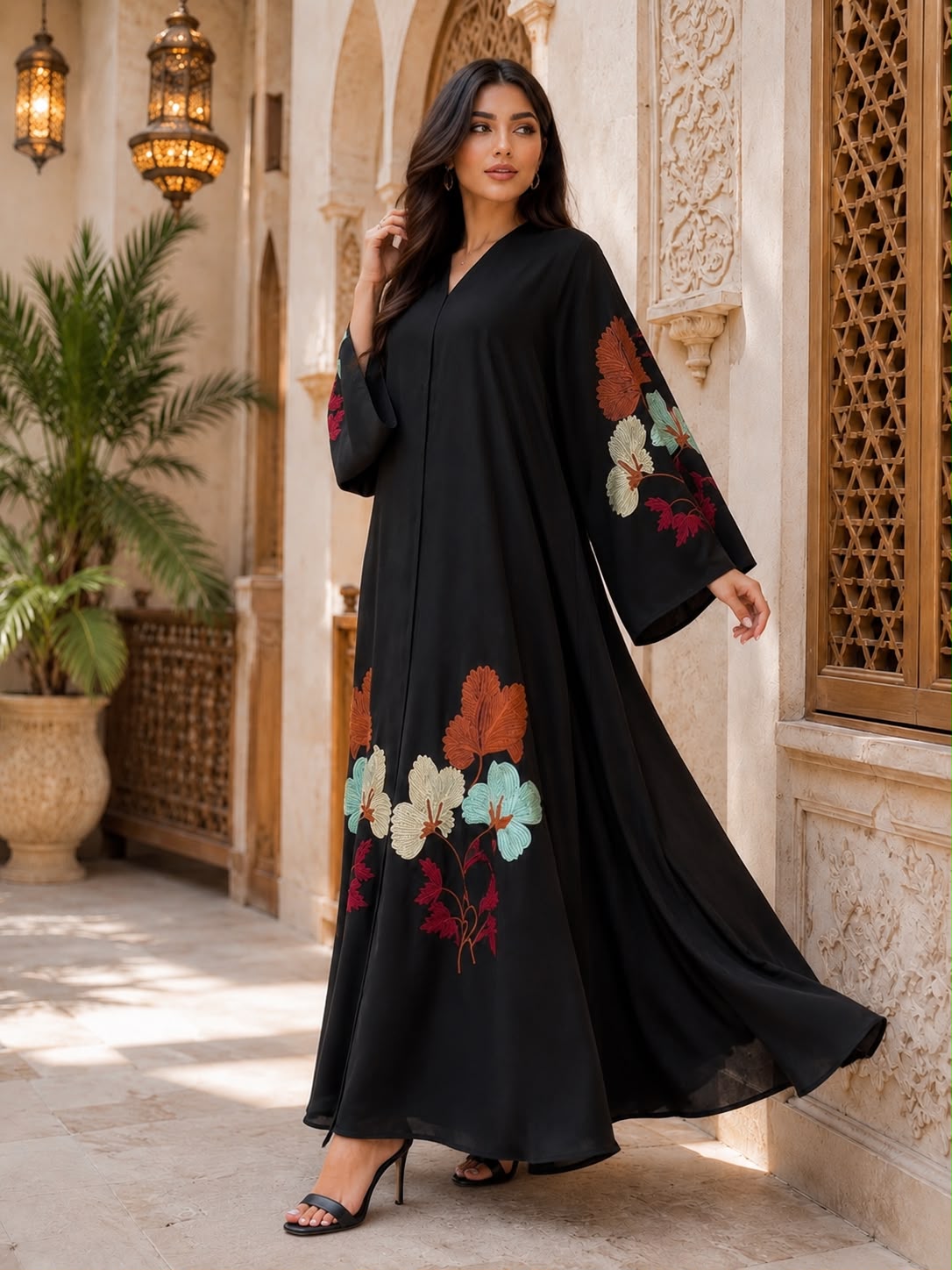 ABAYA EMBROIDERY DESIGN