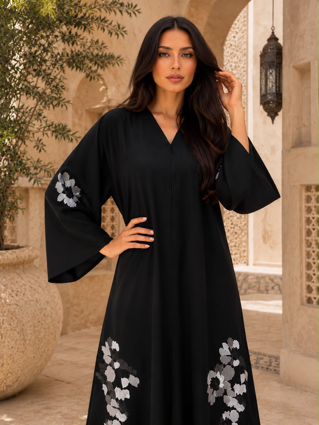 ABAYA EMBROIDERY DESIGN