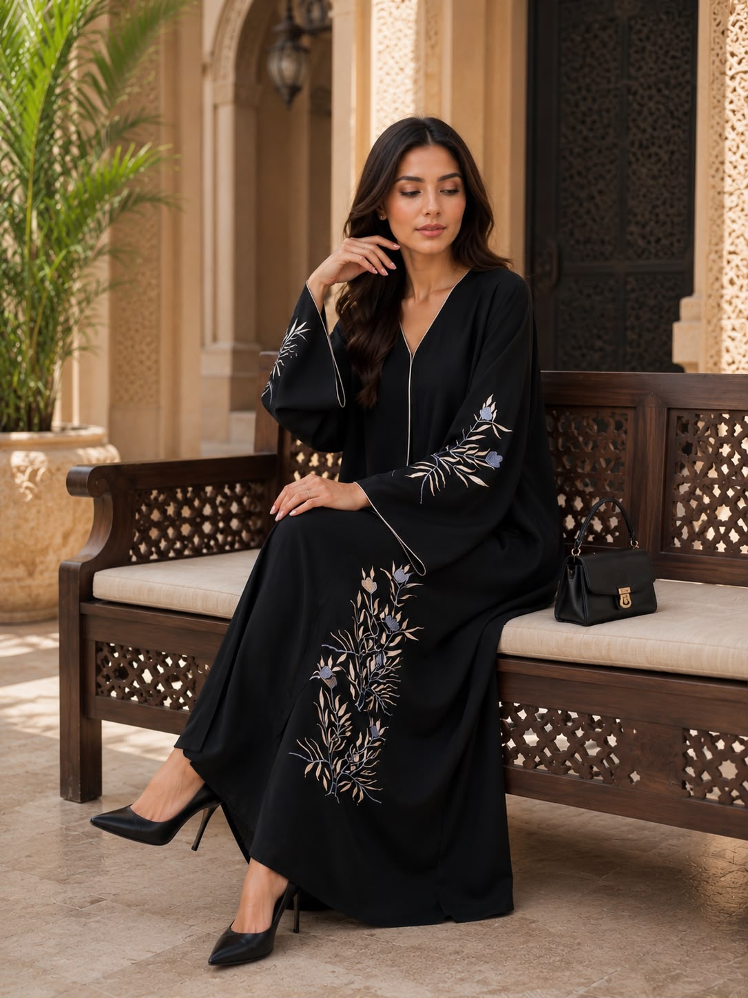 ABAYA EMBROIDERY DESIGN