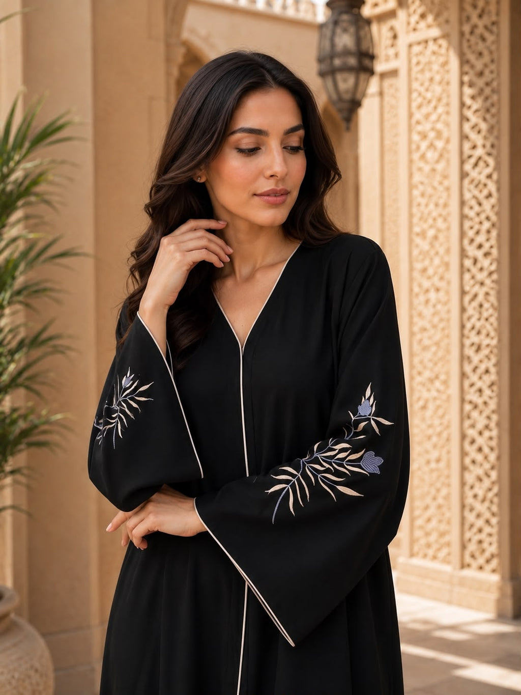 ABAYA EMBROIDERY DESIGN