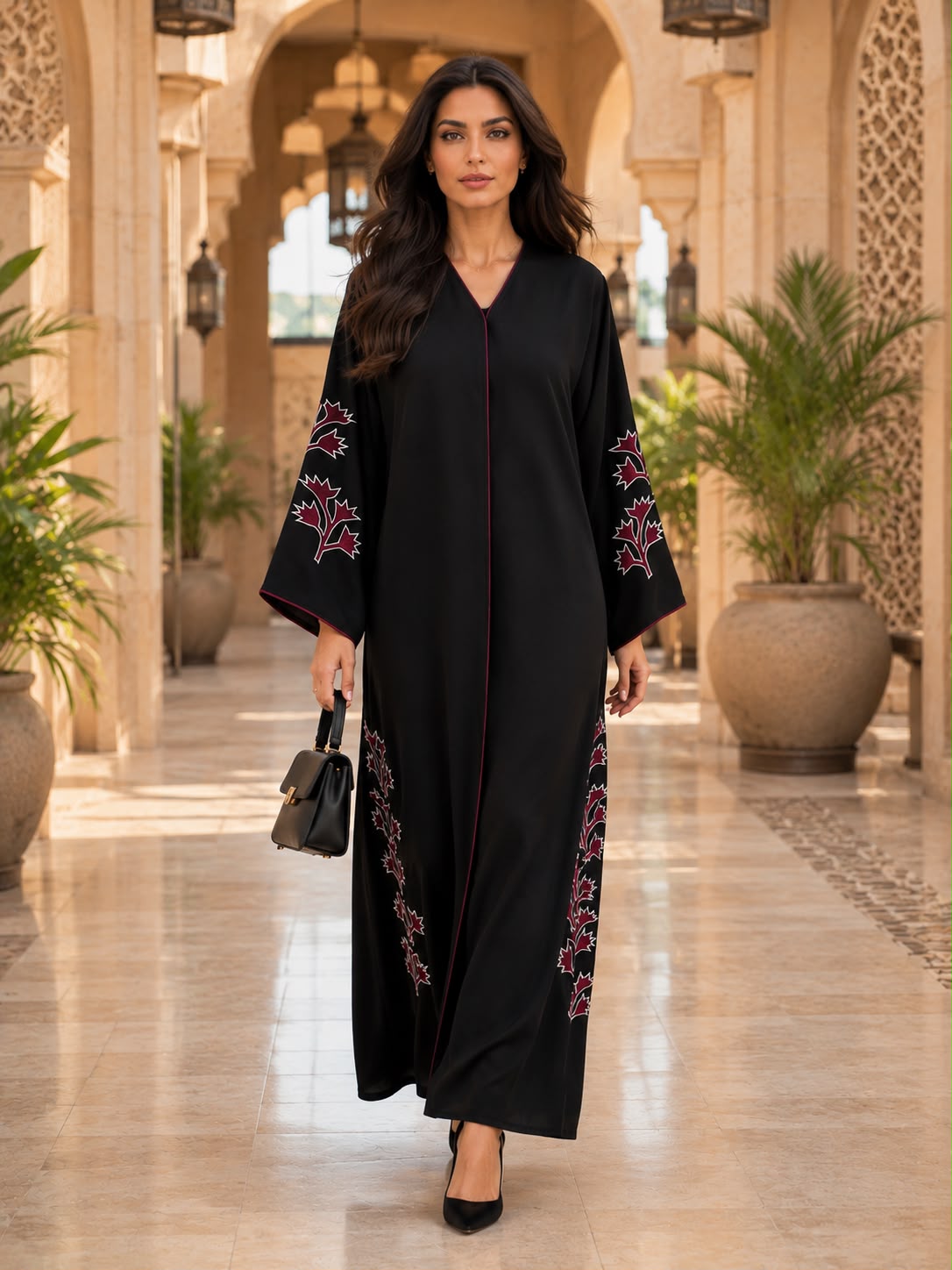 ABAYA EMBROIDERY DESIGN