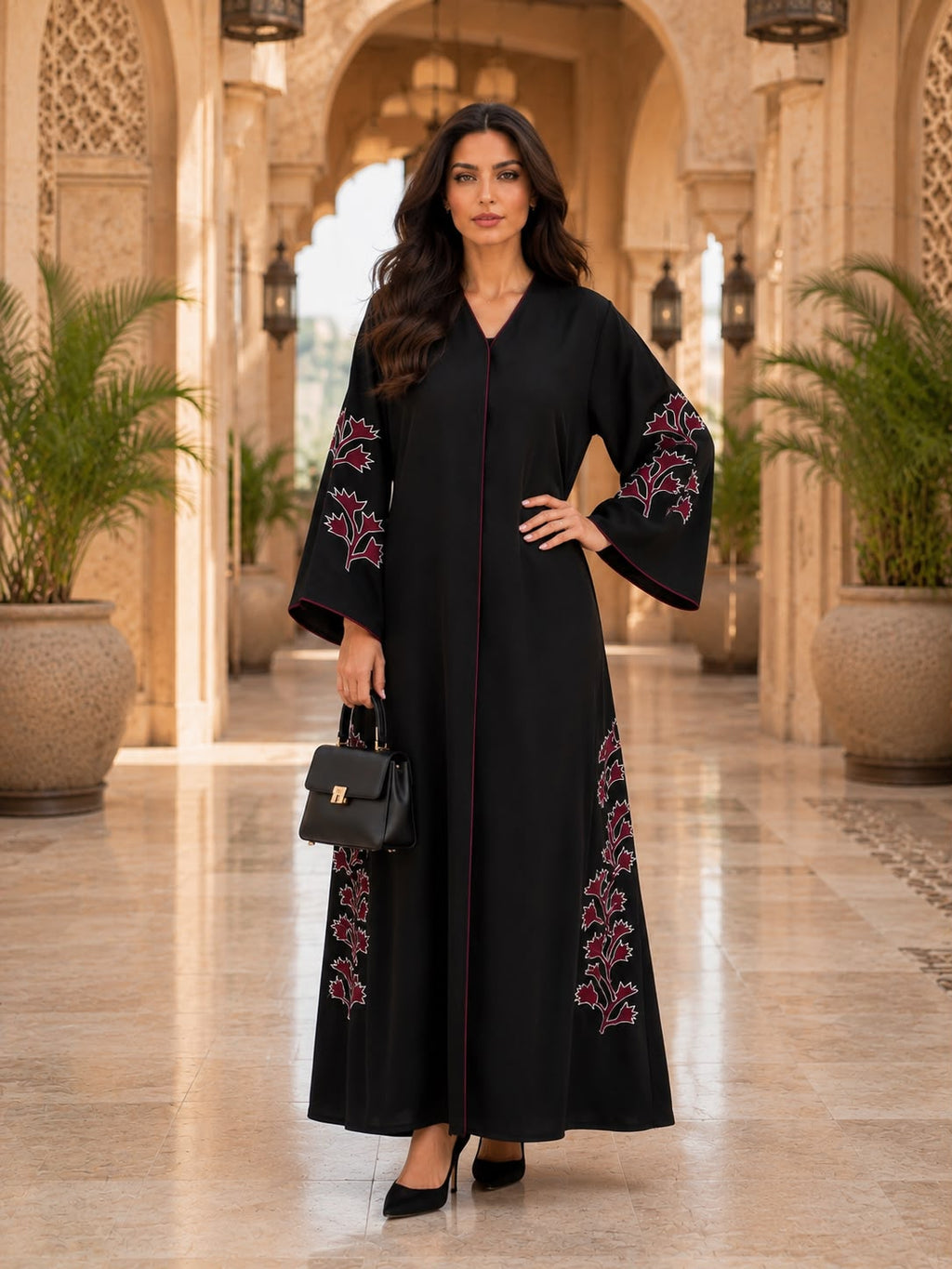 ABAYA EMBROIDERY DESIGN