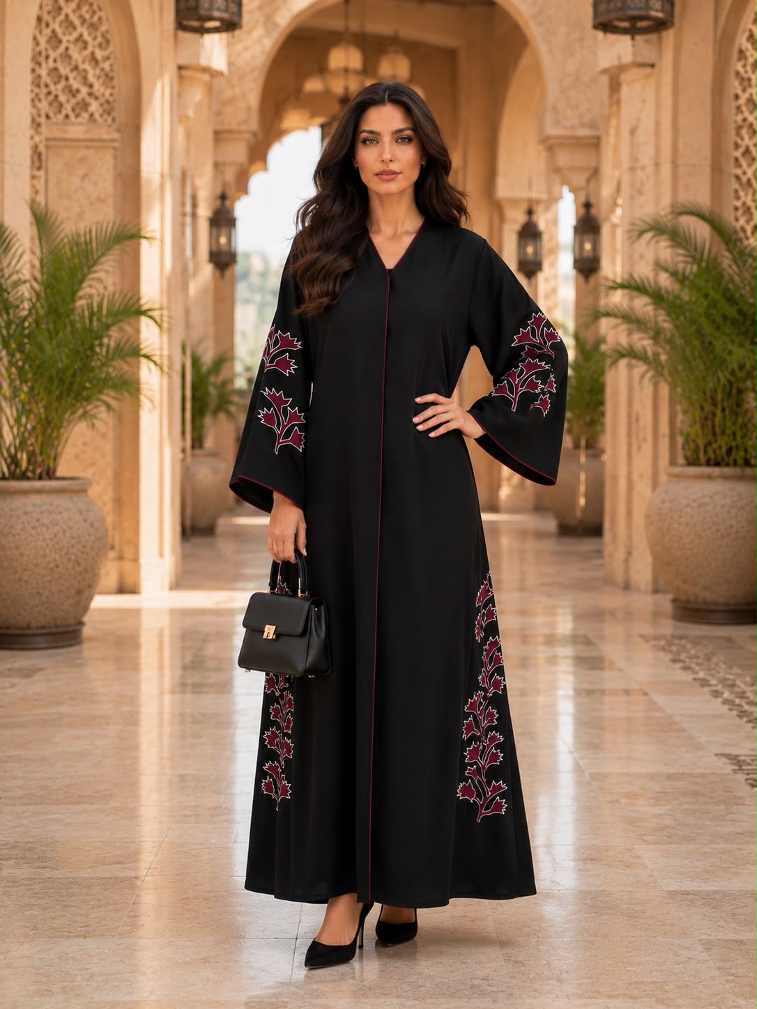 ABAYA EMBROIDERY DESIGN