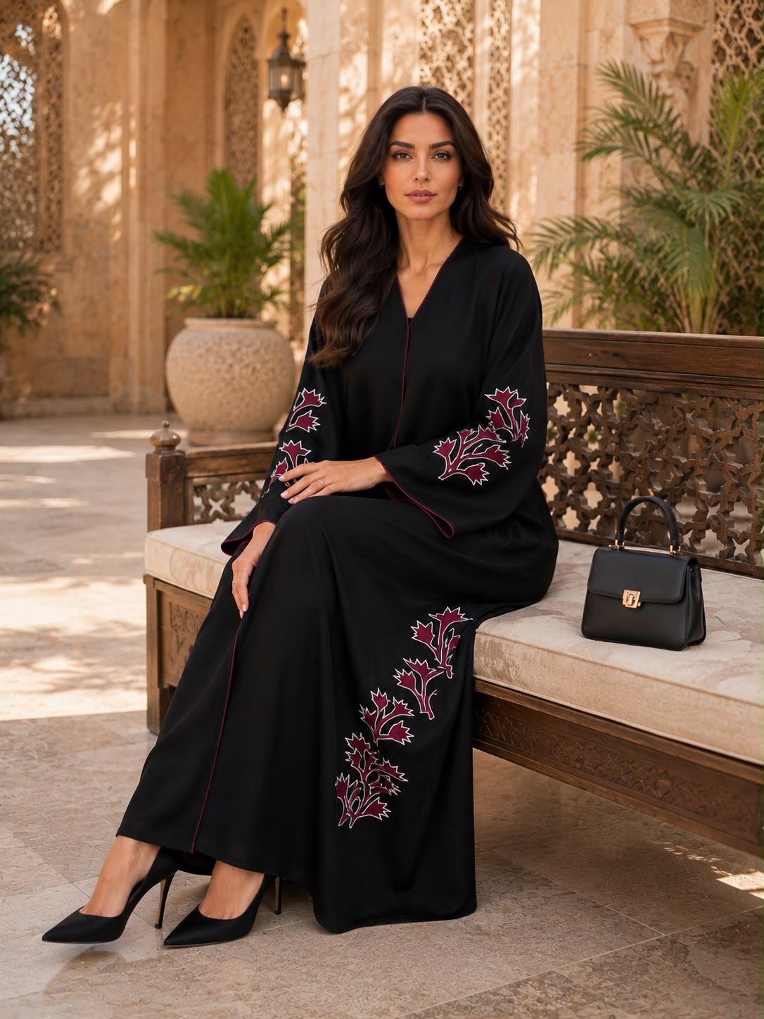 ABAYA EMBROIDERY DESIGN