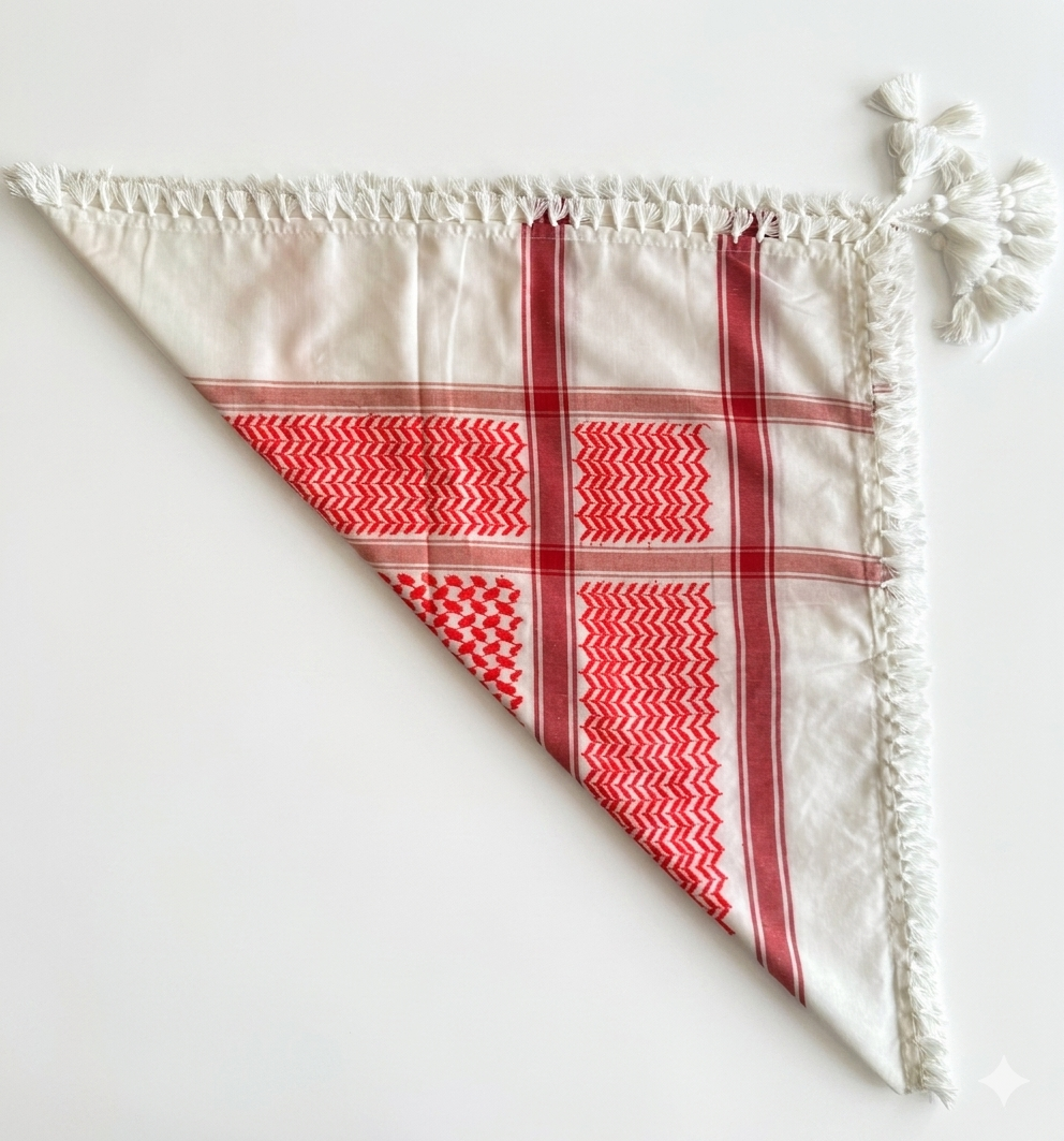 Red & White Kufiya