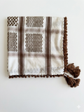 Brown & White Kufiya